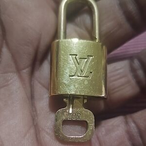 Louis Vuitton Gold Padlock with Key #307